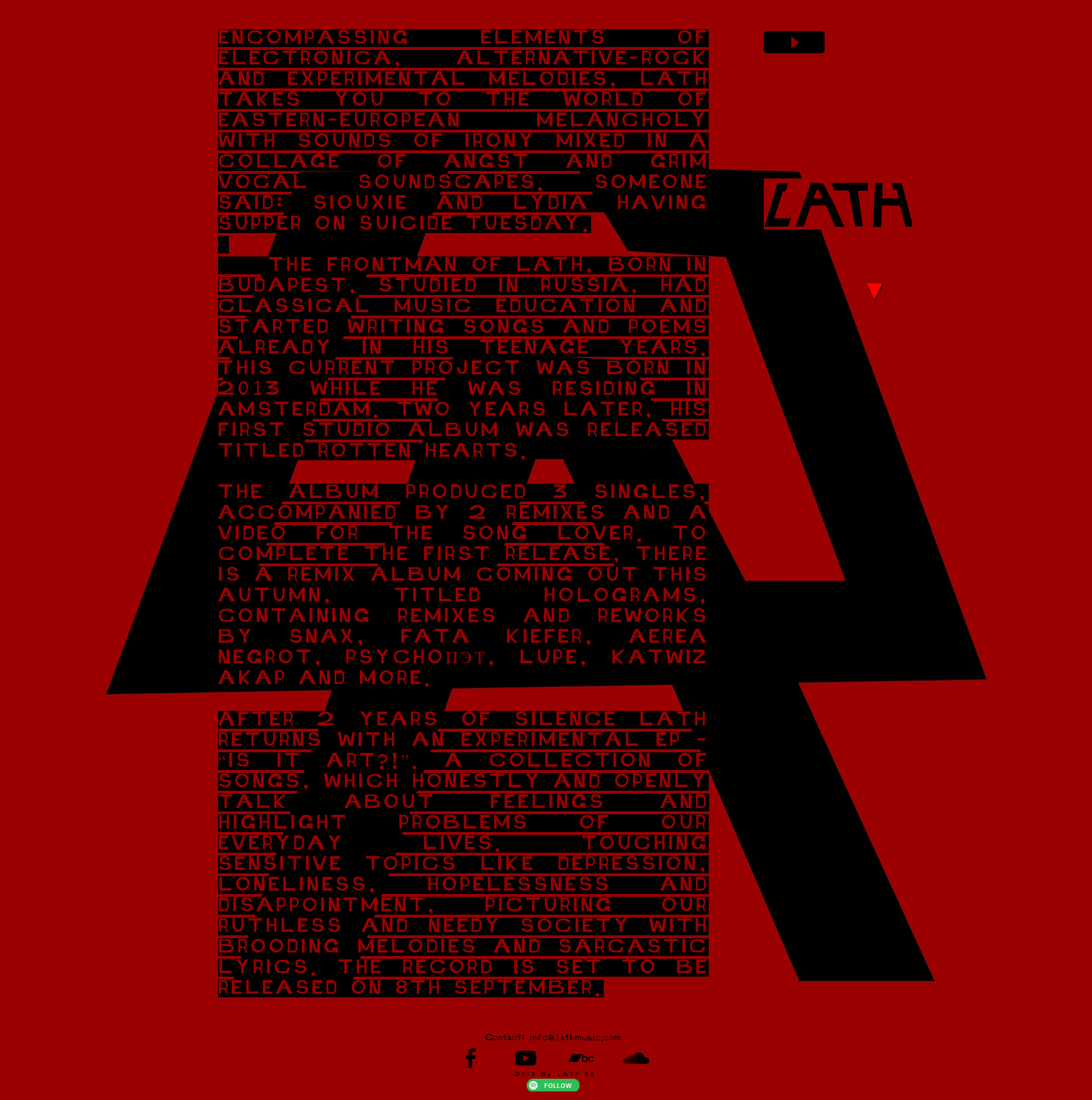 DZURILA LATH Visual Identity Logo Music Branding Band Web Design Album Cover Flyers